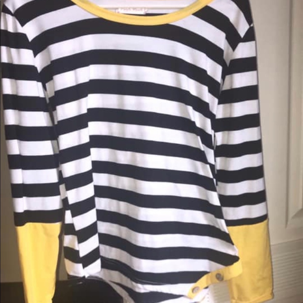 Stripe long sleeve- L
